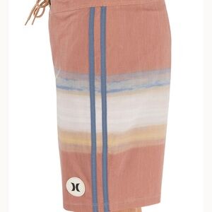 Hurley Men's Brown and Blue Hybrid Shorts/ Swimsuit